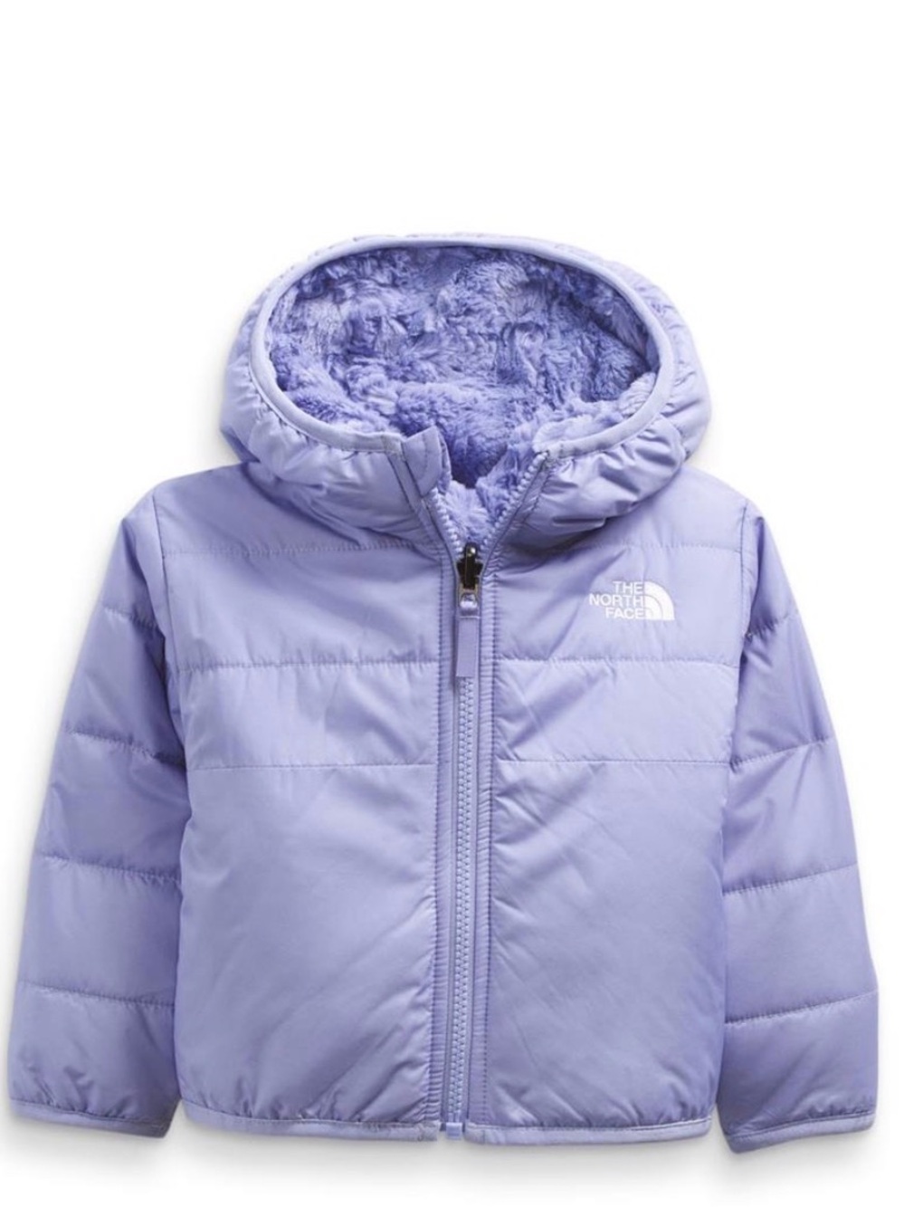 The North Face Reversible Lilac Puffer Jacket with Hood